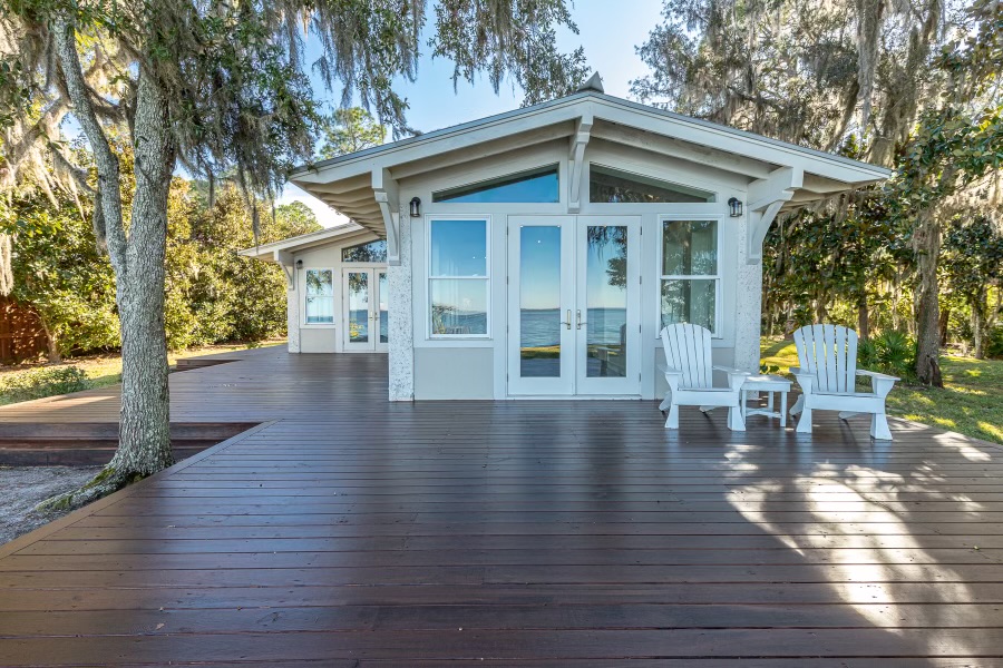 Front view of the bay house